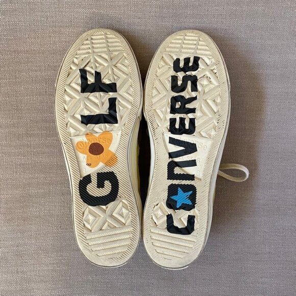 Converse One Star x Golf Le Fleur Sulphur 2017 Unisex Sneaker Mens size 8 Yellow - Picture 6 of 12